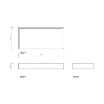 Decor Walther Brownie Tab M Лоток универсальный 22x10.5см, настольный, цвет: черная кожа-1