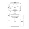 Simas Baden Baden Раковина 60х45 см, 1 отв., цвет: белый