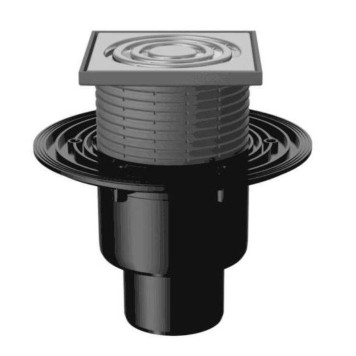 Трап Fachmann 122 x 122 мм T 310.0 SNsP сифон анти-фрост вертикальный выпуск 50/75/110 нержавеющая сталь-5