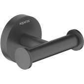 AQ4202MB ОБЕРОН крючок двойной, матовый черный AQ4202MB