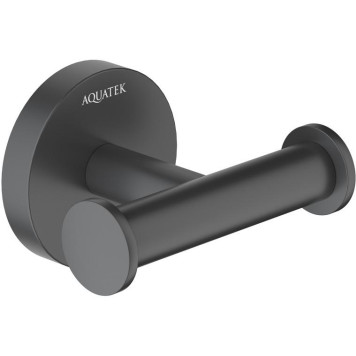 AQ4202MB ОБЕРОН крючок двойной, матовый черный AQ4202MB