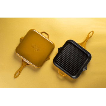 Квадратная сковорода-гриль HS K GTV 2828 YELLOW-4
