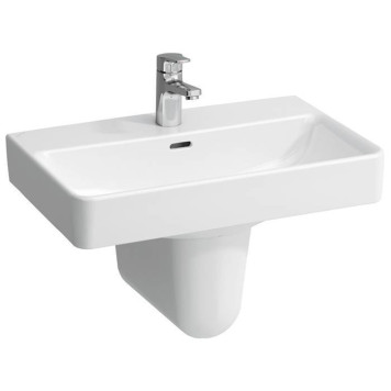 Laufen Pro S Раковина55х38х9,5 см,подвесная/накладная с 1 отв. под смеситель по центу, c переливом, цвет: белый-1