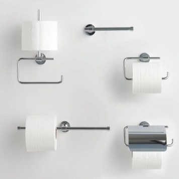 Bertocci Cinquecento Бумагодержатель с крышкой, подвесной, цвет: хром-1