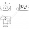 Биде подвес TESI 1/отв бел/мат Ideal Standard T3552V1