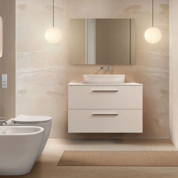 Ideal Standard Ceralife O Смеситель для раковины, настенный, излив: 18см., без донного клапана, для монтажа с A1313NU цвет: хром. BE019AA-5