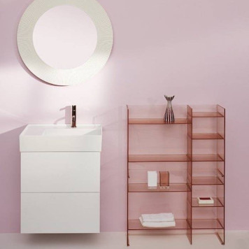 Laufen Kartell Стакан 7х7х12см., настольный, пластик, цвет: пудровый розовый. 3.8233.0.093.000.1-2