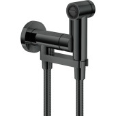 AV00600FLP Комплект для гигиенического душа встроенный (смеситель + гигиеническая лейка + шланг), глянцевый черный AV00600FLP