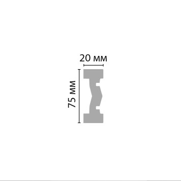 Молдинг гладкий DECOMASTER DT-8740 (75*20*2400мм)-2