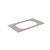 Kerama Marazzi Magica Столешница из керамогранита для встраиваемых раковин сверху Риккарди 90см, без отв., цвет: бежевый матовый. MA.2.0.SG540620R\90
