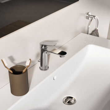 Ideal Standard Ceralife O Смеситель для раковины H10см., на 1 отв., без донного клапана, цвет: хром. BE111AA-2