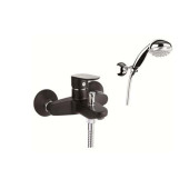 FIORE KEVON - CHIC 8150 ВАННА с душ. гарнитуром black/chrome 81BX8150