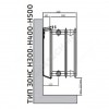 Радиатор панель HC 30 400х2000 3349Вт бок/п RAL9016 Heaton Plus