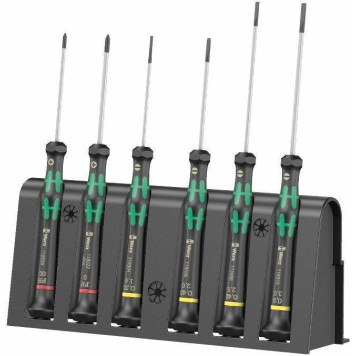 Набор отверток Wera Kraftform micro для электронщиков + стойка 2035/6 (05118150001)-1