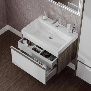 Kerama Marazzi Cubo Раковина подвесна 70.5х48.5см., без отв., цвет: белый глянцевая-1