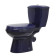 43355110202 Унитаз-компактЭлиссаСтандарт/ синий, нижний подвод воды, косой выпуск (старый арт. 43355130202) 43355110202