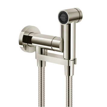 AV00600NLP Комплект для гигиенического душа встроенный (смеситель + гигиеническая лейка + шланг), никель AV00600NLP