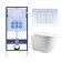 Set AQUATEK КЛАССИК cm (рама AQUATEK Standard INS-0000012 с звукоиз.прокладкой+крепеж KKI-0000002+кнопкаKDI-0000009+унитаз КЛАССИК AQ1112-00 с крышкой SET AQUATEK КЛАССИК cm-009 4в1