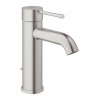 Смеситель для раковины GROHE Essence New S-Size II с донным клапаном, суперсталь