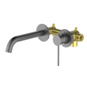 Timo 2372/18SM Saona Смеситель для раковины встроенный черное золото 2372/18SM