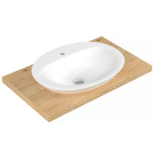 HR34TXS110H HERA овальная раковина для установки в столешницу 46х60 см, с отверстием под смеситель, Serel HR34TXS110H