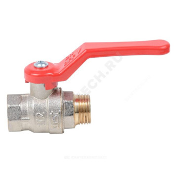 Кран шар лат Эксперт нк Ду32 Ру40 м/р полн рыч Dist Н124Р-3