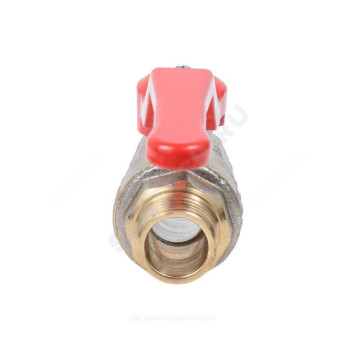 Кран шар лат Эксперт нк Ду32 Ру40 м/р полн рыч Dist Н124Р-5