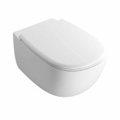 Globo Daily Унитаз подвесной безободковый 53x35см, сиденье микролифт, цвет: белый матовый. DNS02BO,  DNR20BO