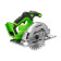 Пила циркулярная аккумуляторная Greenworks GD24CS165 24V (без АКБ и ЗУ)