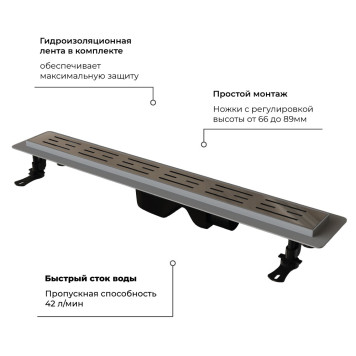 Душевой лоток Drain Leo-20-4