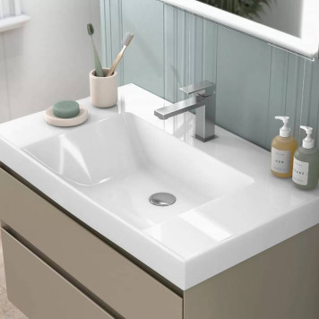 Kerama Marazzi Cubo Раковина подвесна 80.5х48.5см., без отв., цвет: белый глянцевая-3