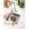 Смеситель для кухни GROHE Eurocube профессиональный, суперсталь (31395DC0).