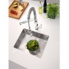 Смеситель для кухни GROHE Eurocube профессиональный, суперсталь (31395DC0).