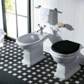 SIMAS Lante Биде напольное с 1 отверстием под смеситель, 39х58см, цвет: белый. LA04bi*1