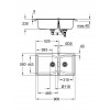 Мойка GROHE K700 с 2 чашами, 900 x 500 мм, серый гранит (31658AT0)