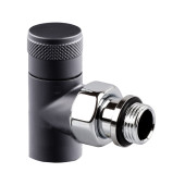 Запорный клапан угловой SR Rubinetterie Tondera 1/2 чёрный матовый 0670-1500VC0S