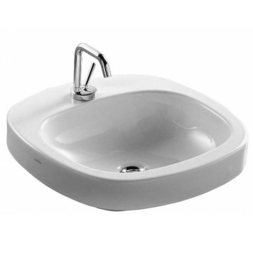Laufen Palomba Раковина 51см., встраиваемая сверху, 1 отв., цвет: белый. 8.1280.2.000.111.1