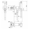 Gattoni Набор Гигиенический душ со встроенным смесителем, цвет: хром