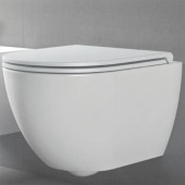 Azzurra Comoda Унитаз подвесной безободковый 51,5x36 см, c креплением, Easy Clean, 3L Water Saving, цвет: Bianco lucido. CMVCSPE00000BI/(COM 100/E SOSP bi)