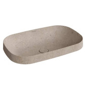 Kerama Marazzi Magica Раковина встраиваемая сверху, 65.5х42см., без отв., цвет:  бежевый камень. MA.wbi.65\STB