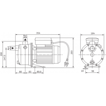 Поверхностный насос Wilo WJ-203-X-DM-IE3 (4212734)-4