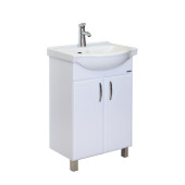 ИДЕАЛ Тумба напольная 520х820х330, бел (подходит умывальник мебельный Реал 56) IDLSACW56013F1