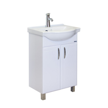 ИДЕАЛ Тумба напольная 520х820х330, бел (подходит умывальник мебельный Реал 56) IDLSACW56013F1