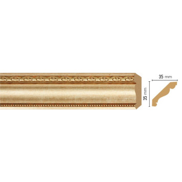 Плинтус потолочный DECOMASTER 155S-933 (35*35*2400мм)-1
