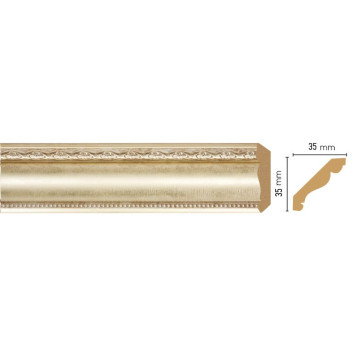 Плинтус потолочный DECOMASTER 155S-937 (35*35*2400мм)-1
