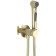 AQ1020BG ЕВРОПА комплект для гигиенического душа встроенный (смеситель + гигиеническая лейка + шланг), шлиф. золото AQ1020BG