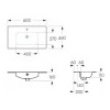 Roca Victoria-N UNIK Раковинаподвесная 60x46x16см., с 1 отв., цвет: белый. 7.3279.9.E00.0