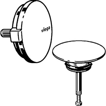 735883 Multiplex Visign M5 комплект накладок к сливу-переливу Multiplex, модель 6162.01, белый 735883-1