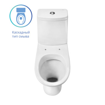 1P2103S0000BF Унитаз-компакт Грация белый, 2-х режимный, сидение полипропилен, гор вып 1.P210.3.S00.00B.F-5