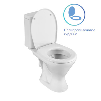 1P2103S0000BF Унитаз-компакт Грация белый, 2-х режимный, сидение полипропилен, гор вып 1.P210.3.S00.00B.F-6